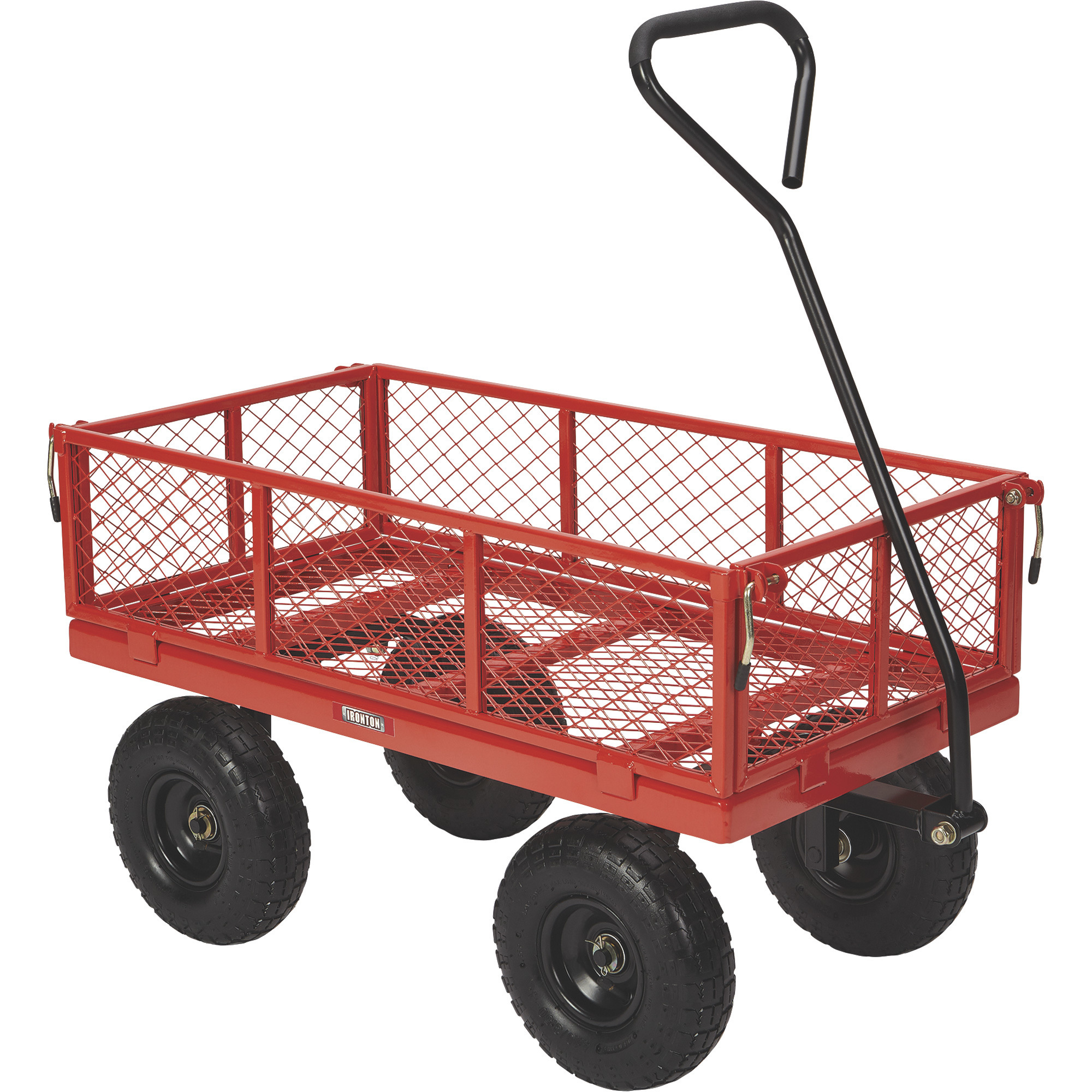 Ironton Steel Utility Cart, 400-Lb. Capacity, 34in.L x 18in.W